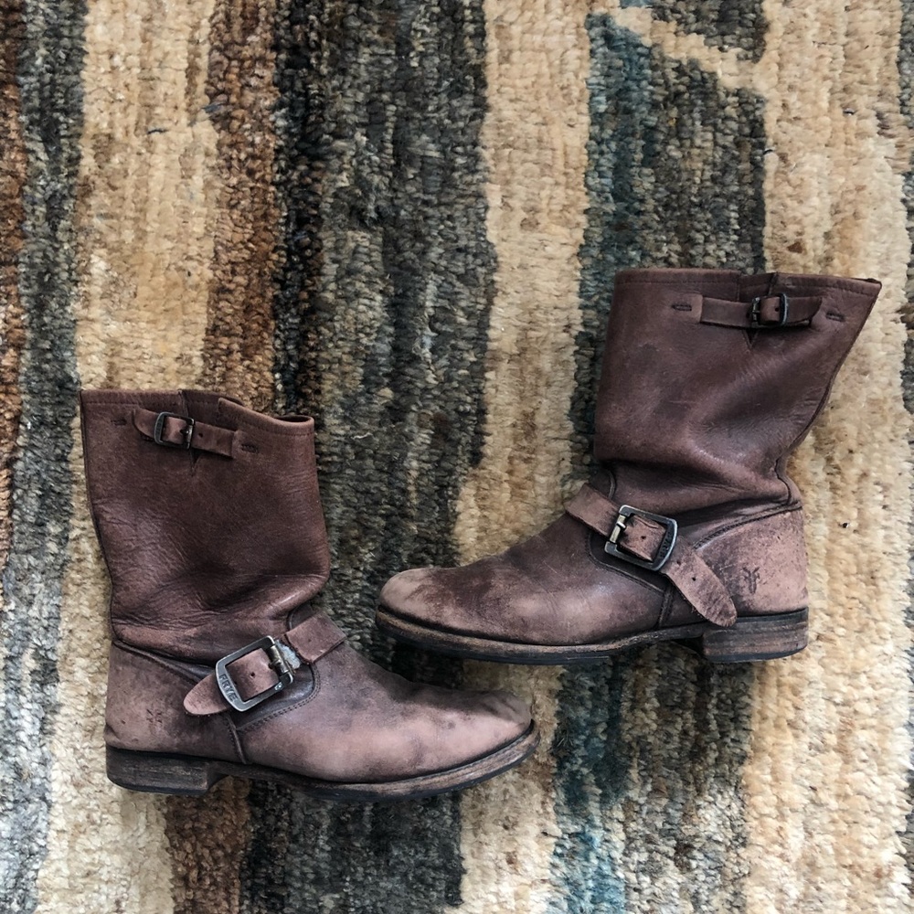 Frye engineer boots